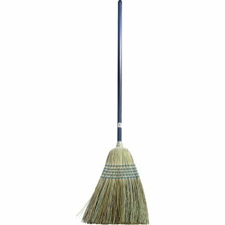 BSC PREFERRED Genuine Joe Broom, Corn/Fiber, 9in to 11in Sweep, Natural GJO12002